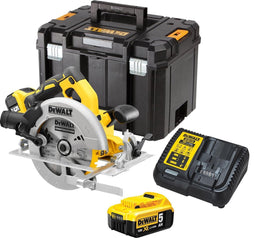 DeWalt DCS570P2 18V Li-Ion Accu cirkelzaag set (2x 5.0Ah accu) in TSTAK - 184mm