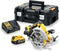 DeWalt DCS570P2 18V Li-Ion Accu cirkelzaag set (2x 5.0Ah accu) in TSTAK - 184mm