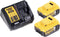DeWALT DCW604P2-QW 18V XR Li-Ion Accu Boven- en kantenfrees set (2x 5,0Ah) in TSTAK - 30mm