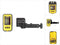 DeWALT DE0892 Waterbestendige digitale laserdetector met klem voor rode lasers