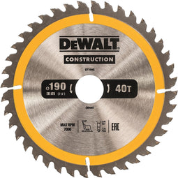 DeWalt DT1945 Cirkelzaagblad - 190 x 30 x 40T - Hout en Non-ferro metaal