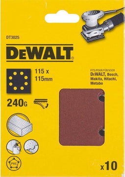 DeWALT DT3025 P240 Schuurpapier 1/4 Velcro VE=10