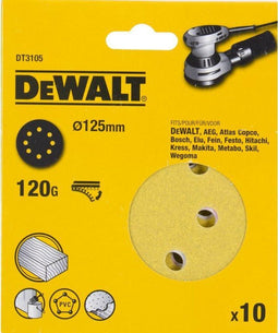 DeWALT DT3105 P120 Schuurschijf 125mm VE=10