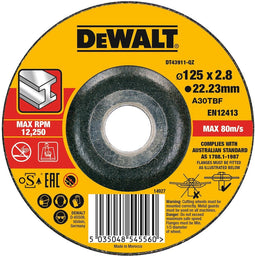 Dewalt DT43911 DT43911-QZ 5 stuks doorslijpschijf 125X22.2X3mm.