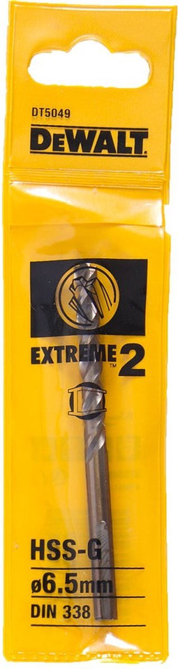 DeWalt DT5049 HSS-G metaalboor EXTREME 2™ - 6,5 x 101mm