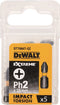DeWALT DT7994T Extreme Impact Torsion Schroefbits PH2 25mm 5 Stuks