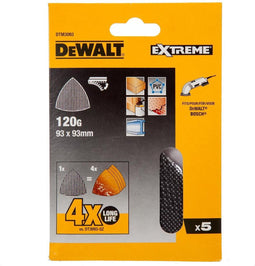 DeWALT DTM3093 Mesh Schuurgaas Driehoek 93x93mm K120 VE=5