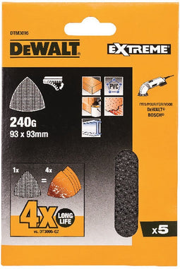 DeWALT DTM3095 Mesh Schuurgaas Driehoek 93x93mm K240 VE=5
