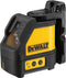 DeWALT DW088K Zelfnivellerende kruis-/lijnlaser in koffer - 2 lijnen - Rood - 15m