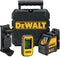 DeWalt DW088KD zelfnivellerende kruis lijnlaser in koffer (DW088K) & ontvanger (DE0892) - 2 lijnen - 50m