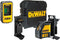 DeWalt DW088KD zelfnivellerende kruis lijnlaser in koffer (DW088K) & ontvanger (DE0892) - 2 lijnen - 50m
