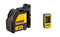 DeWalt DW088KD zelfnivellerende kruis lijnlaser in koffer (DW088K) & ontvanger (DE0892) - 2 lijnen - 50m