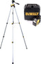 DeWalt DW088KTRI zelfnivellerende kruis lijnlaser in koffer (DW088K) & statief in tas (DE0881T) - Rood - 5m
