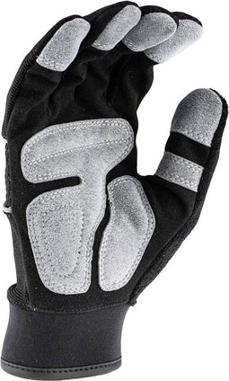 Dewalt Werkhandschoenen L - Bescherming en Comfort - Extra Padding - Badstof Achterkant voor Afvegen Voorhoofd - Grijs/ Geel