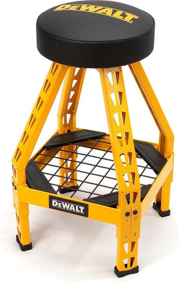 DeWalt Werkplaatskruk DXSTFH030 - Werkkruk - Max. 135KG - 360 Graden Draaibaar - Krasbestendige Zitting - Bestand tegen Roest/Corrosie - Staal - Geel/Zwart
