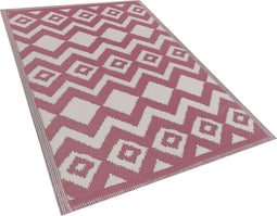 DEWAS - Outdoor kleed - Roze - 120 x 180 cm - Polypropyleen