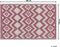 DEWAS - Outdoor kleed - Roze - 120 x 180 cm - Polypropyleen