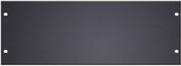 Adam Hall 87224STL - U-front paneel - 1 mm staal - Zwart (1 stuk)
