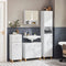 SoBuy BZR91-W - Badkamer kolomkast - 2 deuren - 34 x 30 x 170 cm - Wit