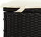 vidaXL - Ligbed - met - rond - dak - 211x57x140 - cm - poly - rattan - zwart