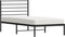 vidaXL - Bedframe - met - hoofdbord - metaal - zwart - 107x203 - cm