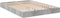 vidaXL - Bedframe - bewerkt - hout - betongrijs - 140x190 - cm