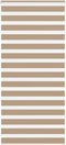 vidaXL - Zebra - Blind - 95x230 - cm - stofbreedte - 90,9 - cm - polyester - zandbruin