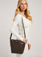 Guess Eco Brenton Bucket - Dames Crossbody - Verstelbaar hengsel en uitneembaar beauty tasje - Bruin