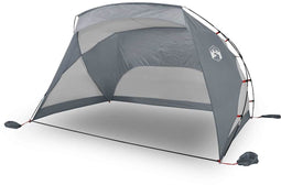 vidaXL - Strandtent - 274x178x170/148 - cm - 185T - polyester - grijs