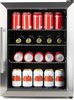 DOMO DO91609BK - Barkoelkast - 60 L - glazen deur zwart