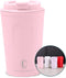 Castagnola Thermosbeker - Koffiebeker To Go - 380 ML - Roestvrij staal - Roze