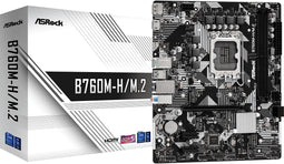 ASRock B760M-H/M.2 - Micro-ATX Moederbord - Intel B760 2x DDR5 96GB