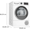 Bosch WQG235DINL - Warmtepompdroger - C-energielabel - Zwart