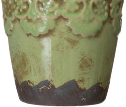 Grondlegger Pistache Keramisch 11,5 x 11,5 x 11 cm – Duurzaam en Veelzijdig Decoratieitem