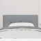 vidaXL - Hoofdbord - met - Knopen - Lichtgrijs - 80 - cm - Stof