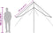 vidaXL - Kampeerluifel - waterdicht - 360x294 - cm - groen
