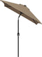 vidaXL - Parasol - met - metalen - paal - 300x200 - cm - taupe