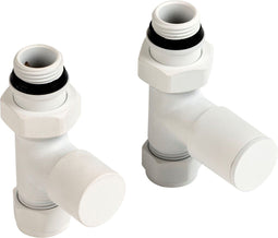 Plieger Como - Aansluitset radiator - Recht incl. koppeling 15 en 16mm - Mat wit