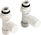 Plieger Como - Aansluitset radiator - Recht incl. koppeling 15 en 16mm - Mat wit