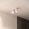 Atmooz - Plafondspots Plafondlamp Nuo 2 - Opbouwspot - 2 lichtbronnen - Wit - Slaapkamer / Woonkamer - Industrieel - Hoogte 12cm - Metaal