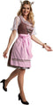Dressforfun Mini-Dirndl Altötting model 2 - Verkleedkleding - Bloemenborduurwerk - Korte rok