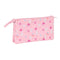 Pennenetui met 3 vakken Minnie Mouse Baby Roze 22 x 12 x 3 cm
