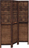vidaXL - Kamerscherm - met - 3 - panelen - massief - paulowniahout - donkerbruin