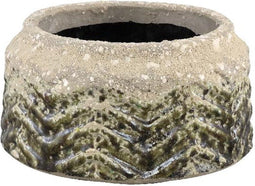 PTMD Bloempot Jaysen - 23x23x12 cm - Keramiek - Groen