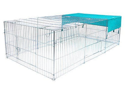 EUGAD Recinto Libero - Konijnenren - Gegalvaniseerd metaal - 180 x 120 x 60 cm
