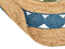 HOVIT - Vloerkleed - Blauw/groen - 140 cm - Jute