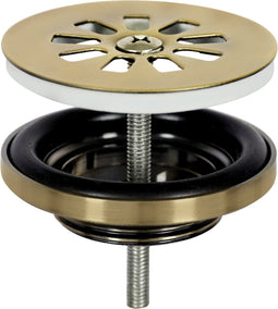 Differnz Afvoerplug - Afvoerstop voor Wastafel - Ø 64 mm - Mat Goud