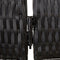 vidaXL - Kamerscherm - 3 - panelen - poly - rattan - zwart