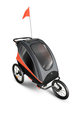 Kinderkraft NAVA - Multifunctionele 3-in-1 kinderwagen - Fietsaanhanger en kinderwagen voor twee kinderen