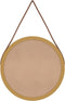 Wandspiegel met band Ø 35 cm goudkleurig